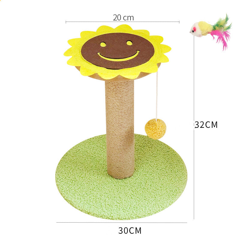 Cat Scratcher with Sisal Winding and Hemp Surface