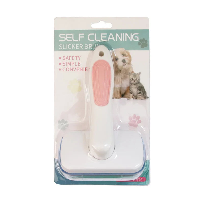 Self-Cleaning Grooming Brush for Pets