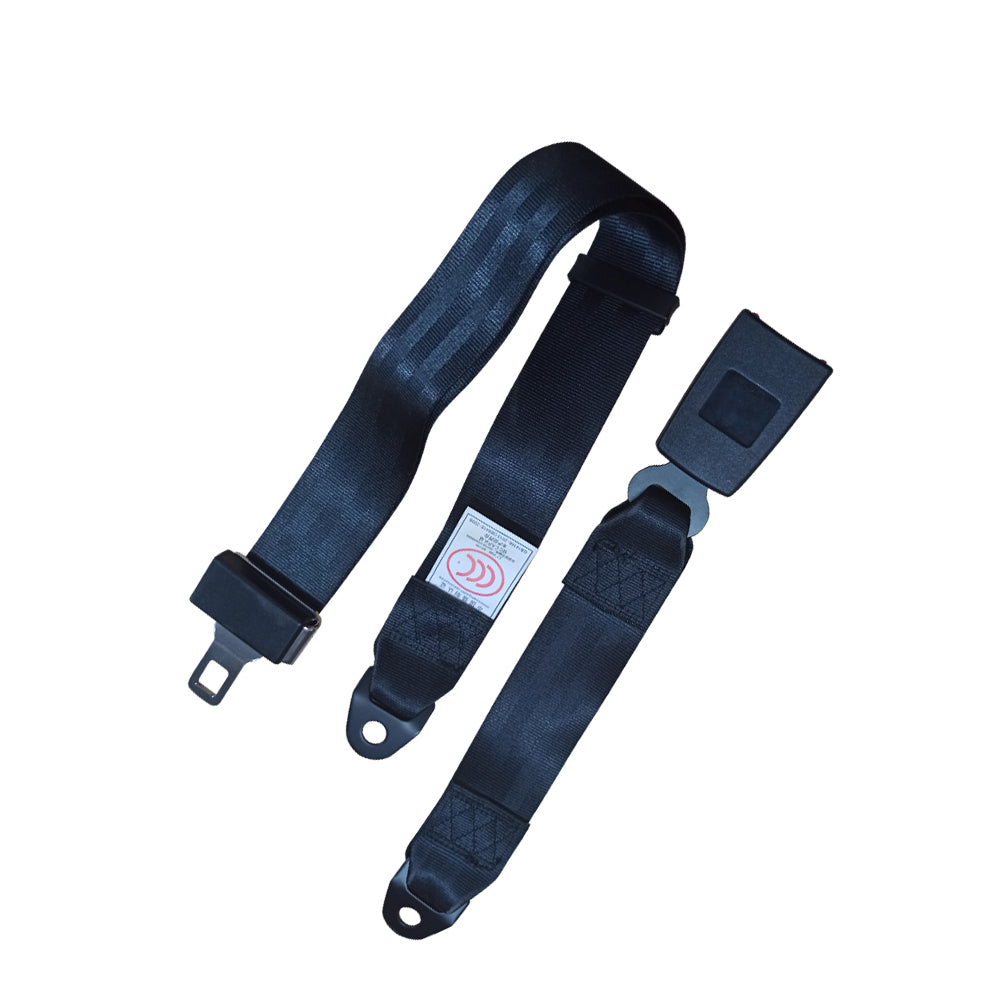 2 Point Retractable Adjustable Seat Lap Sash Belt Strap Suitable For Car Truck Set