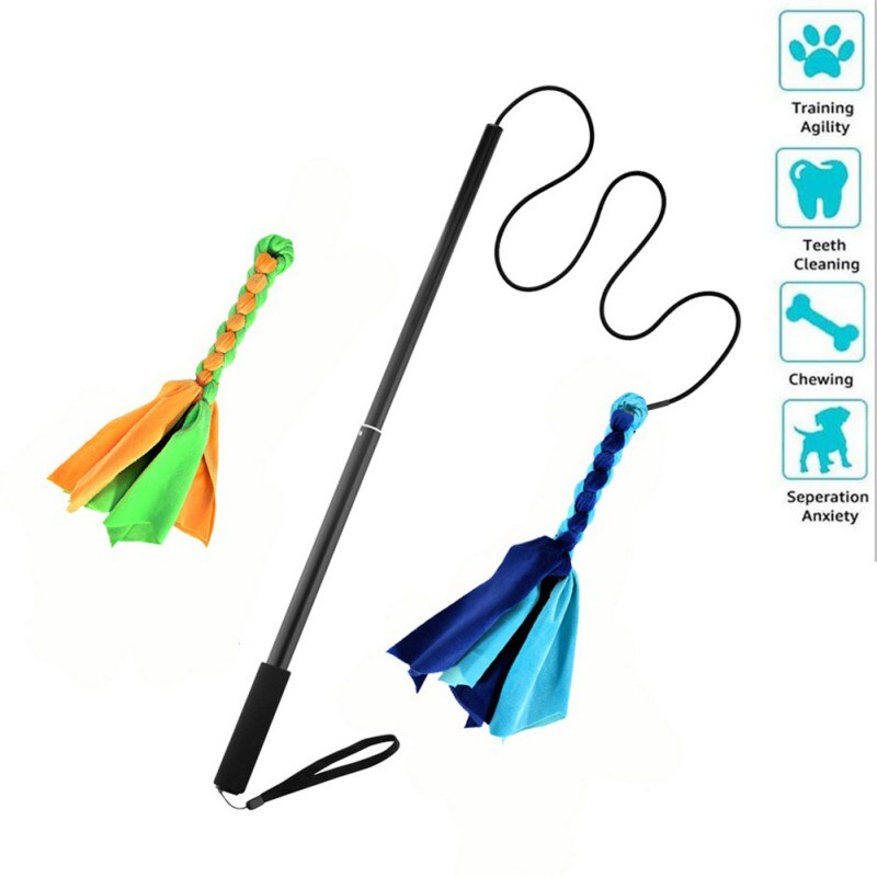 Interactive Dog Cat Feather Toy Feather Teaser Stick Wand Pet Feather Refill Replacement Catcher Product for Kitten